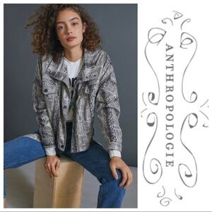 NWT BLANK NYC Ari Snake-Printed Faux Leather Jacket